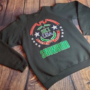 Vintage Snowbird Ski Resort Crewneck Sweatshirt XL